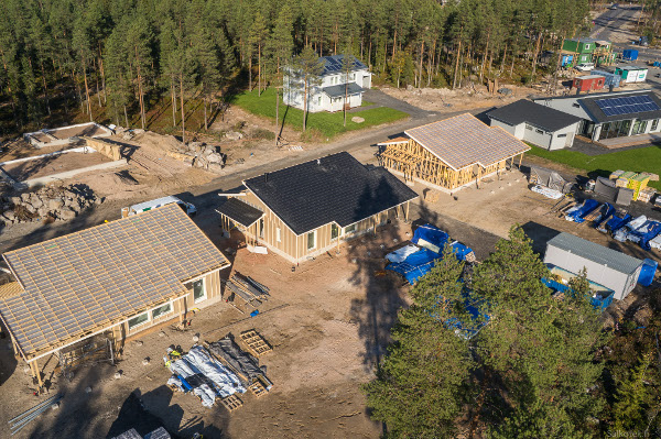 Výstavba v pilotní oblasti Hiukkavaara (zdroj: archiv BSO v Oulu)